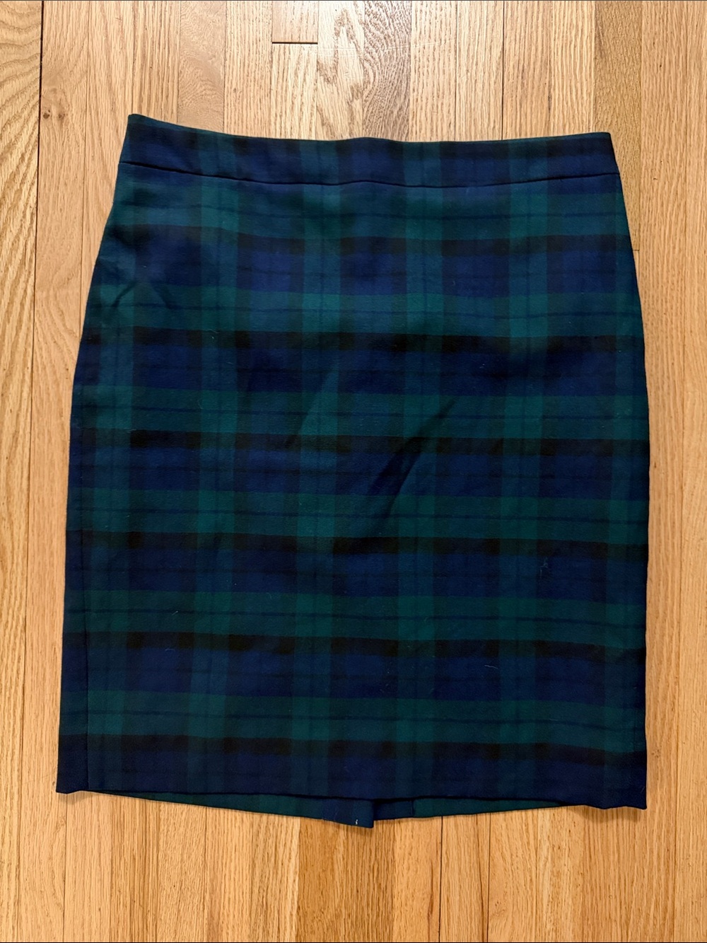 J crew size 4 wool mix Plaid Pencil Skirt